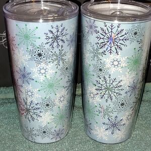 Snowflake Tumblers Insulated Hot & Cold
